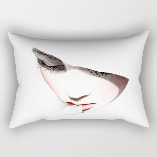 Cherry blossoms girl Rectangular Pillow
