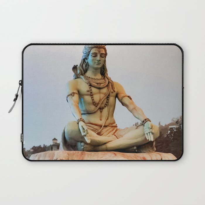 Lord Shiva Meditating Laptop Sleeve