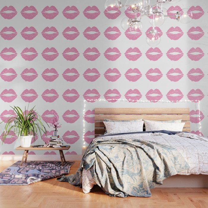 Light Pink Lips Wallpaper