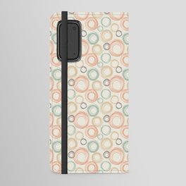 Retro Circles Vintage Pattern Android Wallet Case