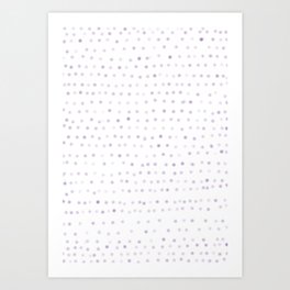 purple watercolor dots Art Print