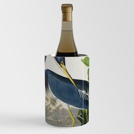 John James Audubon Louisiana Heron Painting Wine Chiller