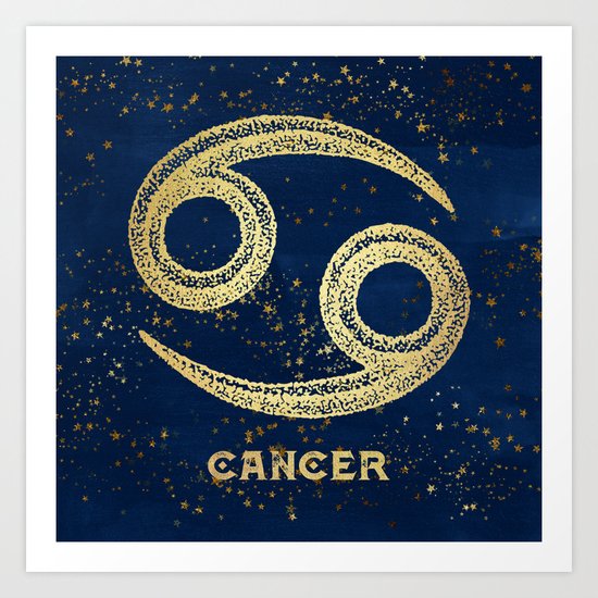 cancer zodiac sign art print by nature magick society6 cancer zodiac sign art print by nature magick society6