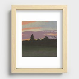 September Sunset Recessed Framed Print