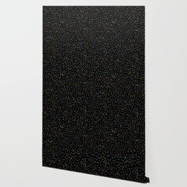 Colorful Sprinkles Jimmies on Black Background Playful Simple Pattern Wallpaper