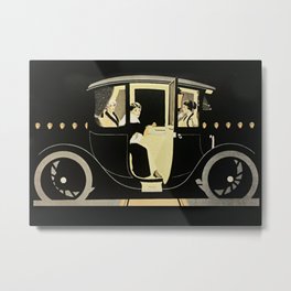 C Coles Phillips “Flanders Colonial Electric” Vintage Car Metal Print