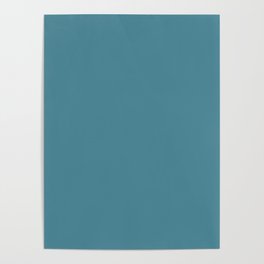 Monochrom 36 Turquoise Poster