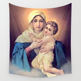 Our lady of shoenstatt Wall Tapestry | Graphicdesign, Miracle, Saint, Mary, Virgin, Mexicanvirgin, Catholic, Juandiego, Guadalupe, Mexico 
