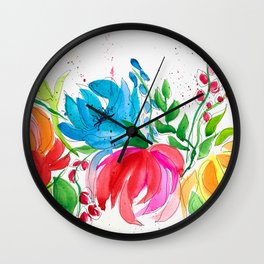 May Flowers Wall Clock