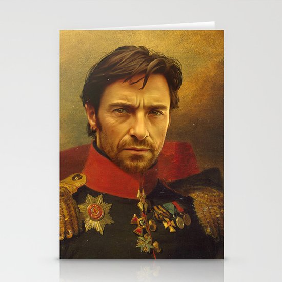 Hugh Jackman - replaceface Stationery Cards