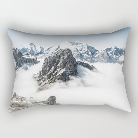With My Head Above The Clouds Rectangular Pillow