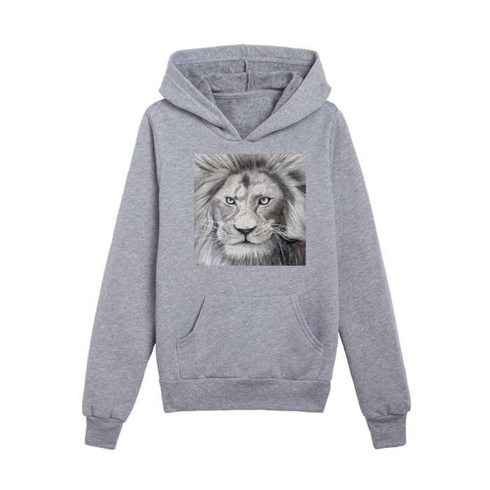 A Lion within a Brave Man Kids Pullover Hoodie