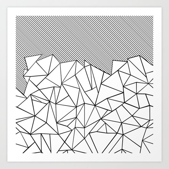 Ab Lines 45 Art Print