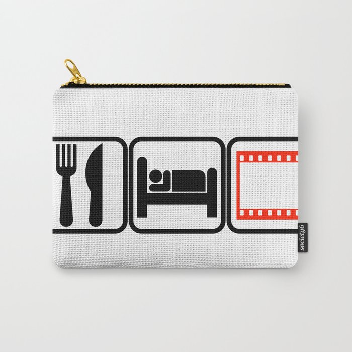 Eat, Sleep, Watch Movies ….Repeat!!! Carry-All Pouch