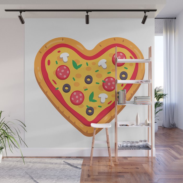 Pizza Love Wall Mural