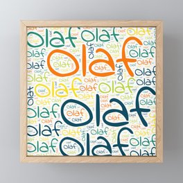 Olaf Framed Mini Art Print