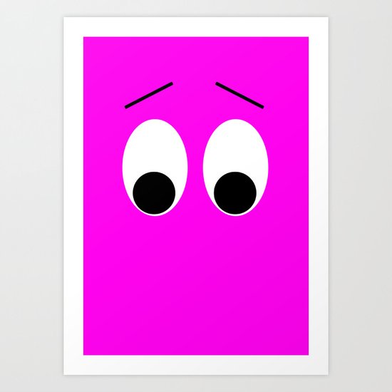 I is Shocked Art Print