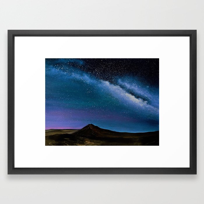 Milky Way Over Big Bend Framed Art Print