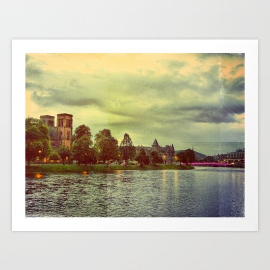 Under the bridge Art Print