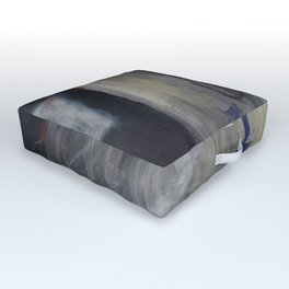 Grey day to be late - Rain series Outdoor Floor Cushion