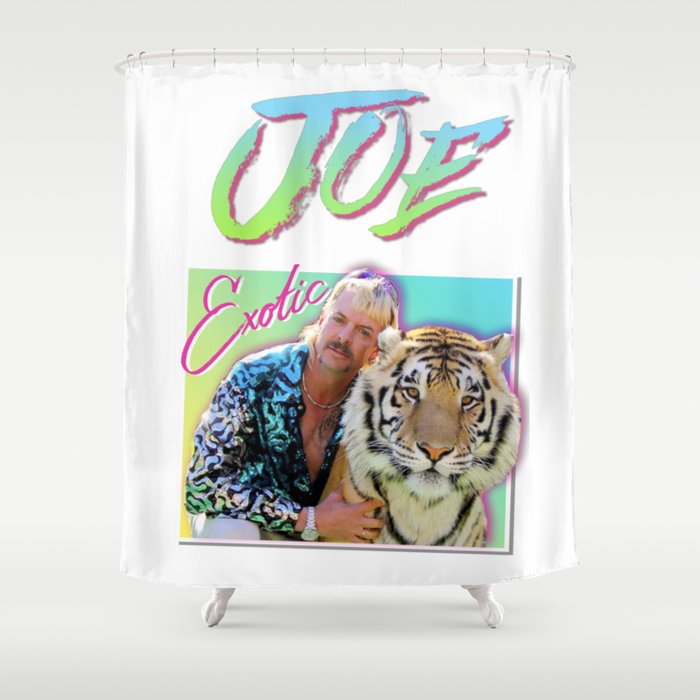 Tiger King Joe Exotic 80s style Shower Curtain