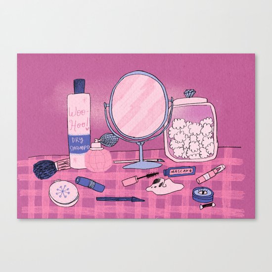 Beauty Products Canvas Print