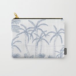 Blue Palm trees  Carry-All Pouch | Ink, Tree, Palm, Digital, Drawing, Blue 