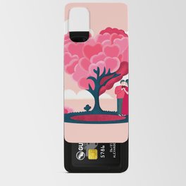 love tree with couple Android Card Case