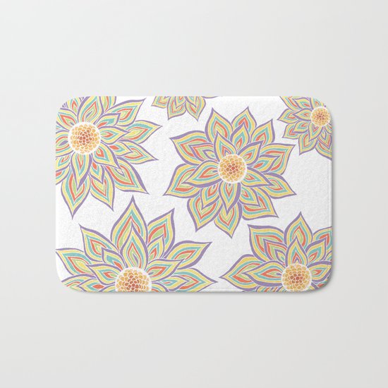Floral Rhythm Bath Mat