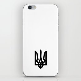 Ukrainian Trident - Tryzub Black iPhone Skin