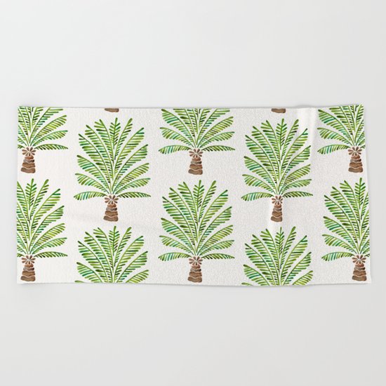 Palm Tree – Green Beach Towel