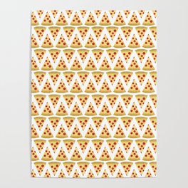 Pizza Pattern Poster