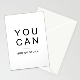 You can end of story Stationery Card