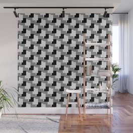 Gray Squares Wall Murals For Any Decor Style Society6