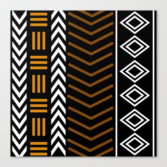 African Mud Cloth Pattern Art Print by Funky Vibes Society6