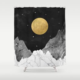 Moon and Stars Shower Curtain
