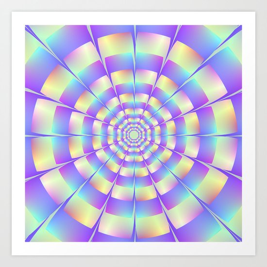 Octagonal Tunnel Art Print