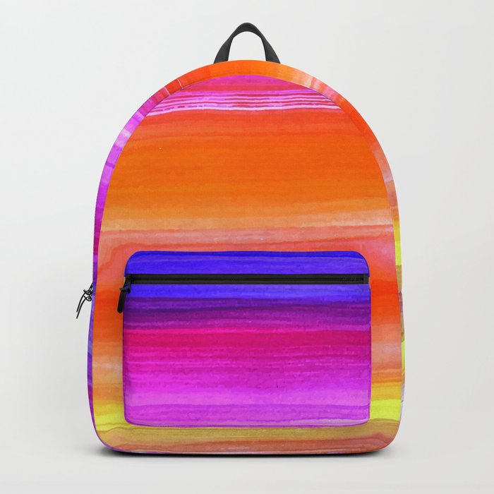 Indie Aesthetic Paint Brush Strokes Backpack