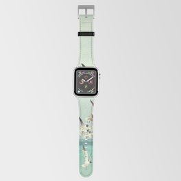 Seagull Flock Flying In Th Beach Apple Watch Band