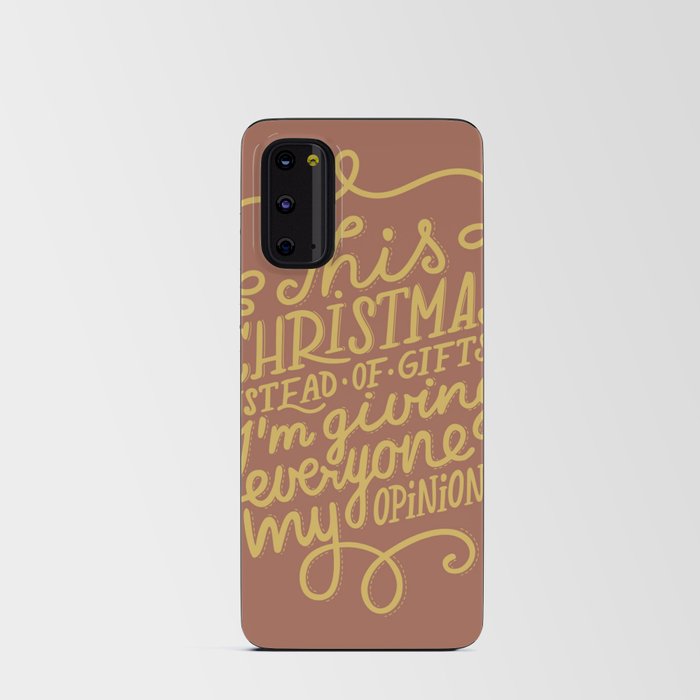 Christmas font artwork  Android Card Case