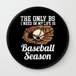 Life Is Baseball Season Wall Clock