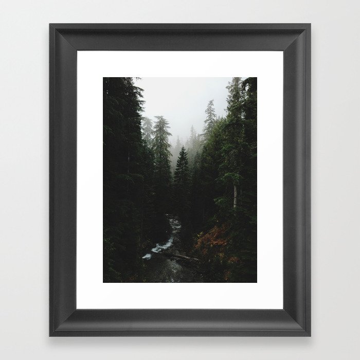 Rainier Creek Framed Art Print