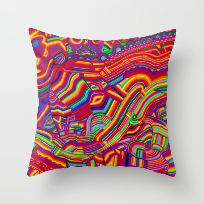 Shaping the Spectrum Throw Pillow