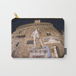 Piazza della Signoria in Florence, Italy Carry-All Pouch | Famous, Italy, Facade, Florence, Statue, City, Palace, Photo, Europe, Night 