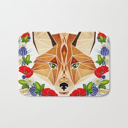 spring fox  Bath Mat | Animal, Nature, Digital, Graphic Design 