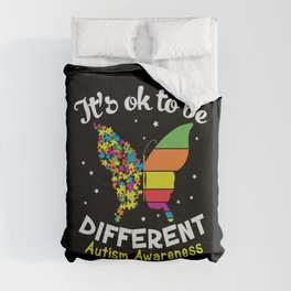 It's OK To Be Different Autism Awareness Duvet Cover