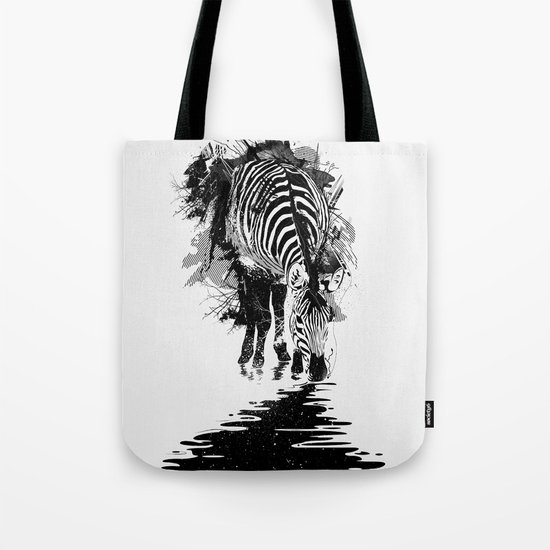 Stripe Charging Tote Bag