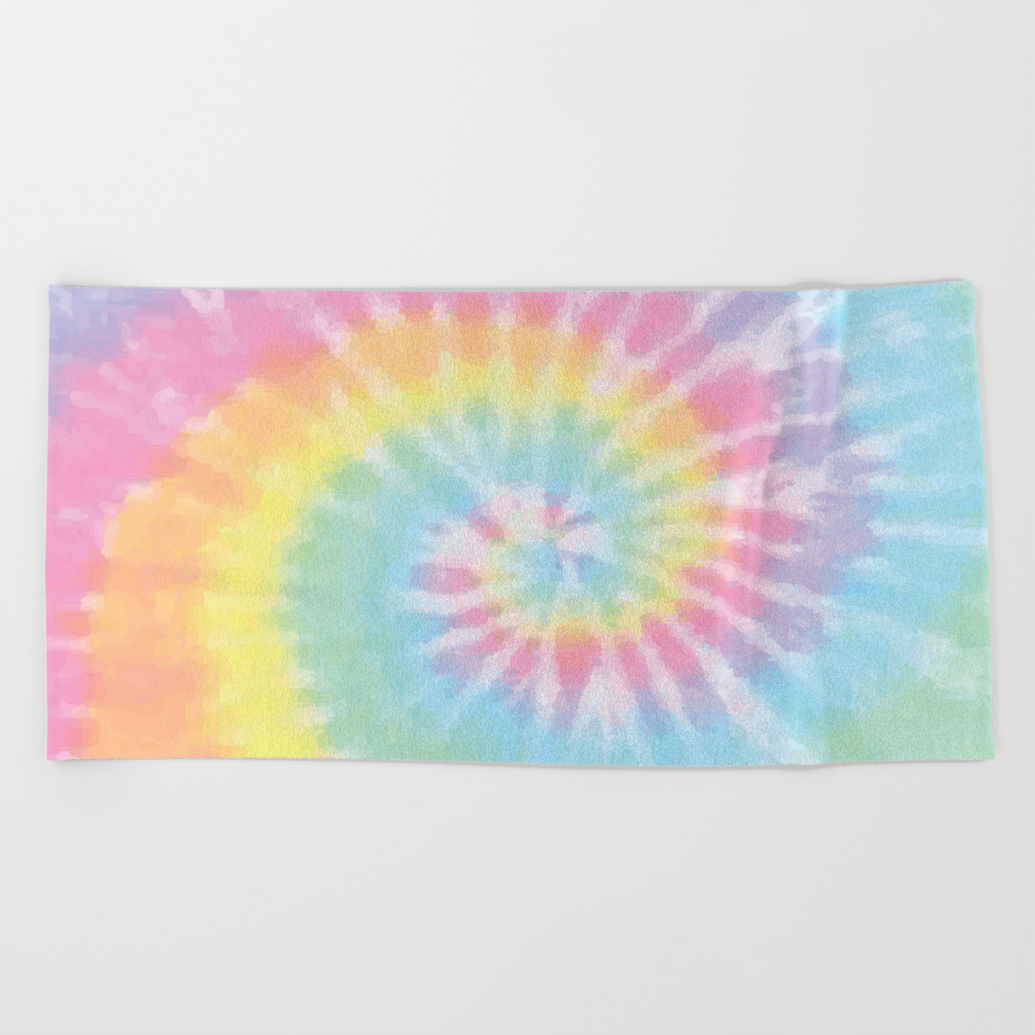 Pastel Tie Dye Beach Towel By Casesbykate Society6