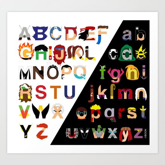 Marvelphabet Art Print
