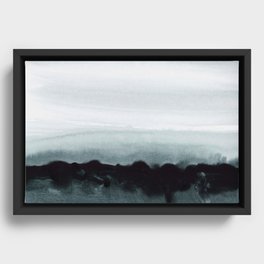 blurred landscape Framed Canvas